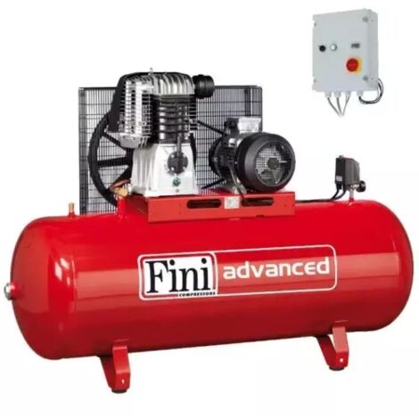 Compresseur d'air à piston 500 litres 10 CV – Débit 65 m³/h – Pression 10 bar – Alimentation 400V Triphasé – Moteur 1100 tr/min – Fini