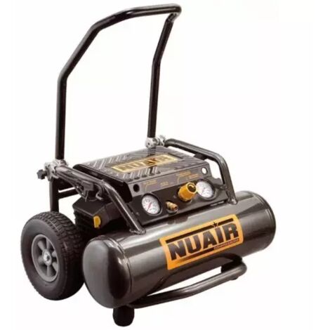 Nu Air – Compresseur à piston 2,5 CV 20 litres – Pression maximale 10 bar – Débit d'air 18 m³/h – Vitesse 2850 tr/min – Pour chantiers humides