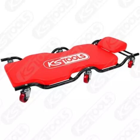 Kstools – Chariot de visite 180 kg – Châssis tubulaire en acier – 6 roues pour grande maniabilité – Dimensions 1160 x 540 x 120 mm