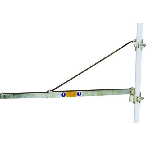 Drakkar Equipement – Potence pivotante télescopique pour palan 600 kg – Longueur 0,80 à 1,10 m – Pivotement +/-45° – Limite charge 250 à 600 kg