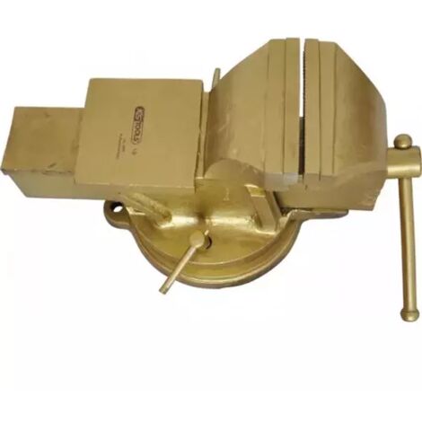 Kstools – Etau à mors parallèle 170 mm – Alliage aluminium-bronze – Capacité de serrage pour matériaux denses – Pivotant et antidéflagrant