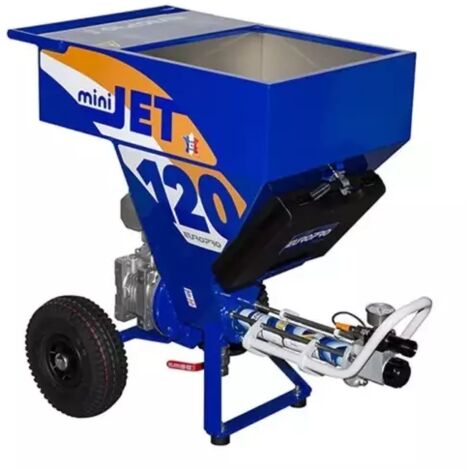 Machine à projeter MINIJET 120 – Pistolet à peinture 230V – Pression 120 bar – Débit 6 L/min – Moteur 2,2 kW – Capacité cuve 57 L