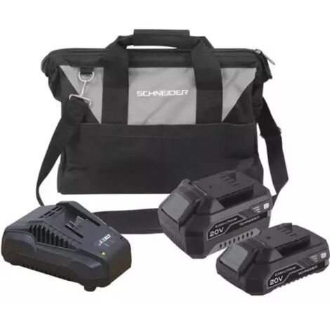 Pack batteries + chargeur + sac de transport (1/3)