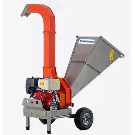 Broyeur de végétaux thermique 80 mm – Moteur HONDA GX390 – Capacité 5 m3/h – Système de coupe 3 couteaux et 9 marteaux