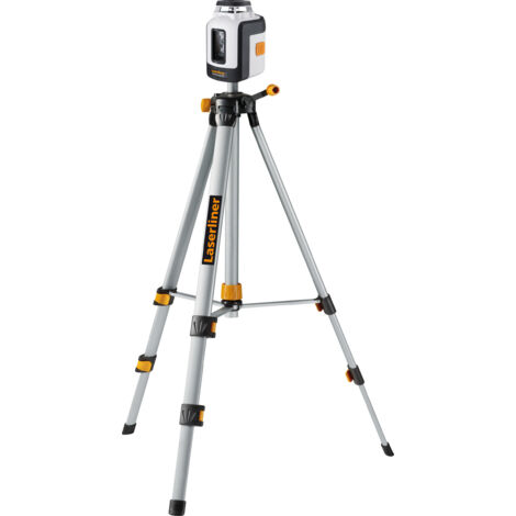 Laserliner – Niveau laser en croix automatique – Portée 30m avec récepteur – Précision ± 0,4 mm/m – Trépied compact 150 cm inclus