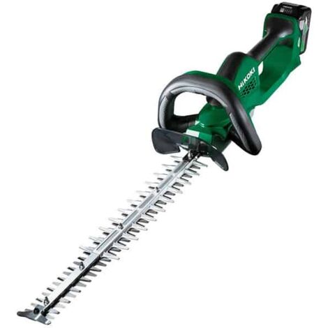 Hikoki – Taille-haies électrique 62cm 36V 2.5Ah – Double lame 3 tranchants pour coupe nette – Chargeur rapide inclus – Autonomie jusqu'à 1h30