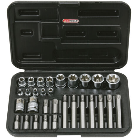 Douille Torx Longue TB27 1/2" KS TOOLS - Percée Pour Vis De Sécurité
