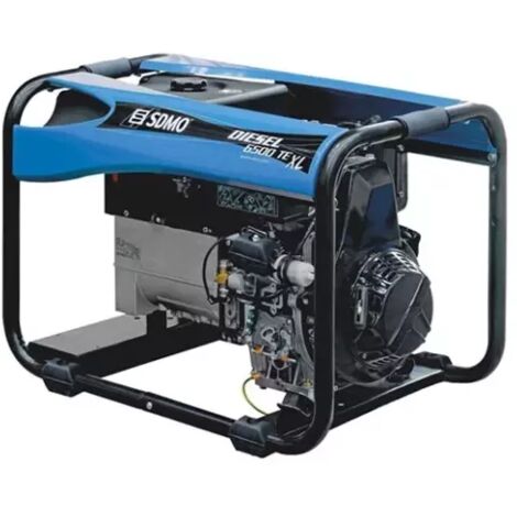 Sdmo – Groupe électrogène diesel triphasé 6,5 kVA – Démarrage électrique – Réservoir 16L – Autonomie 13,3h – Puissance sonore 108 dB(A) (1/3)