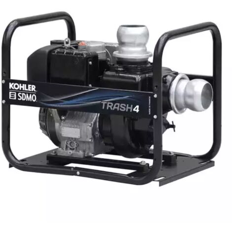 Sdmo – Motopompe diesel 100m3/h – Pompage eaux très chargées jusqu'à 20mm – Moteur KOHLER 349cm3 – Hauteur d'élévation 17m