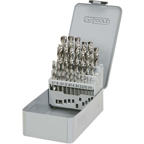 Coffret forets métaux HSS-G Meulés 25 pièces KSTOOLS