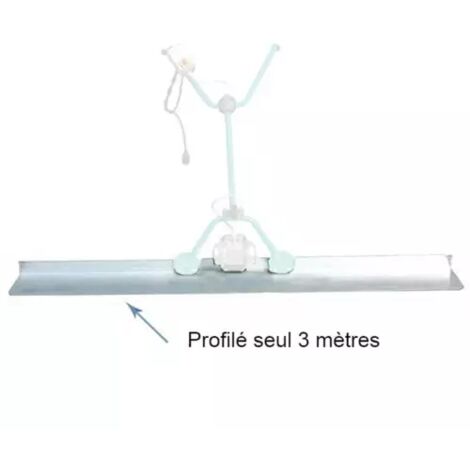 Profilé aluminium 3 mètres – Traitement anti-corrosion – Excellente planéité pour surfacer chapes – Règle vibrante IMER