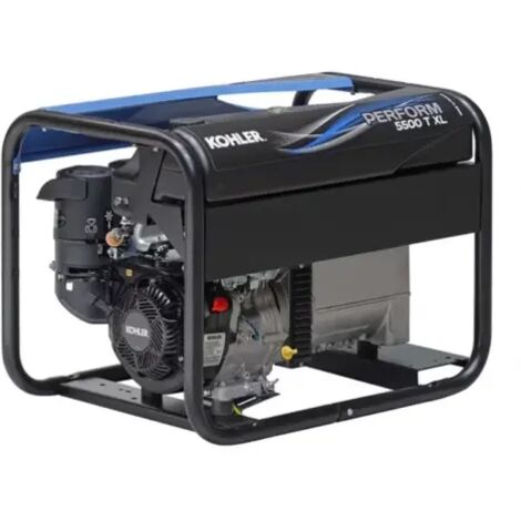 Sdmo – Groupe électrogène essence triphasé 5,6 kVA – Moteur KOHLER – Autonomie 4h30 – Puissance sonore 68 dB(A) – Réservoir 7,3 litres (1/3)