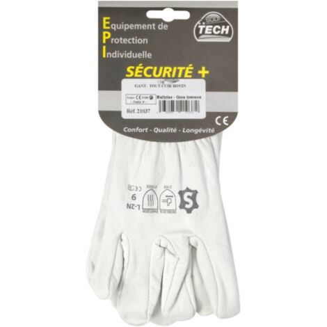 Gants de maitrise tout cuir fleur de bovin (1/2)
