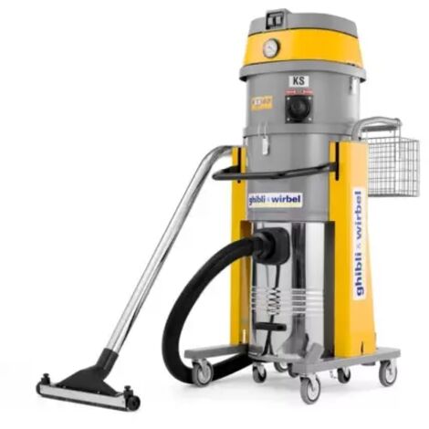 Aspirateur professionnel monophasé 2900W – Dépression 205 mbar – Capacité 59 l – Pour chantiers humides et poussières fines – Ghibli (1/3)