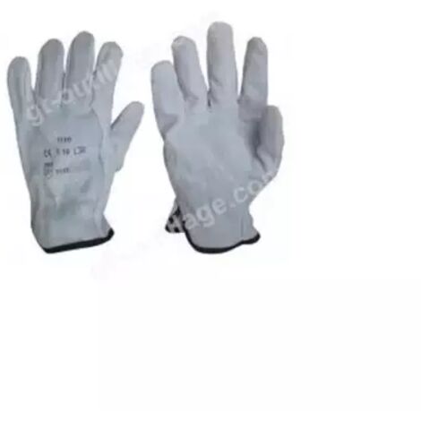 Gants de manutention tout cuir vachette élastique de serrage (1/3)