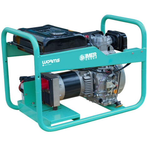 Groupe électrogène diesel triphasé 5200 W WORMS