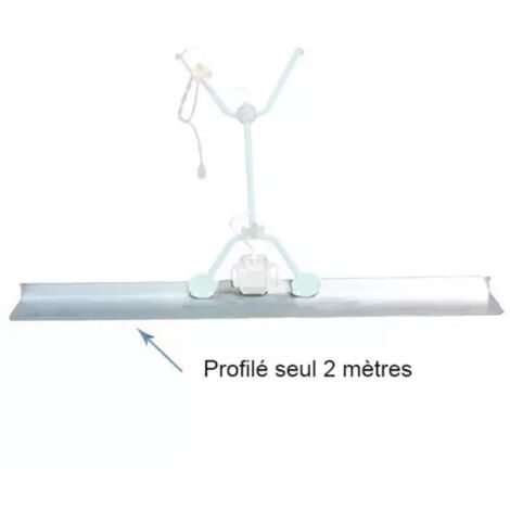 Profilé aluminium 2 M pour règle vibrante IMER (1/2)