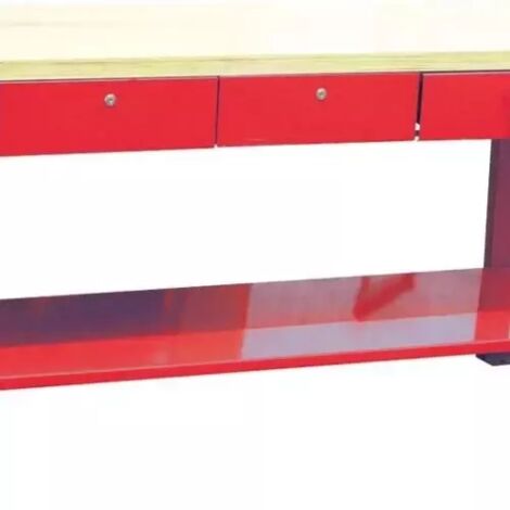 Etabli plateau bois avec 3 tiroirs 2000 mm 350 kg (1/3)