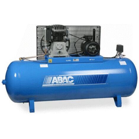 Abac – Compresseur d'air 500 litres 5,5 CV – Pression 15 bar – Débit 40 m³/h – Moteur à marche lente pour usage intensif