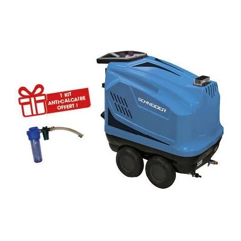 Schneider – Nettoyeur haute pression thermique 380V – Débit max 14 l/min – Pression 160 bar – Pompe radiale en laiton – Usage intensif pour surfaces variées