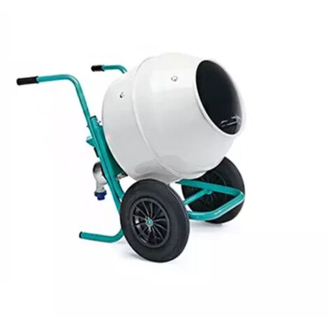 Imer – Bétonnière sur roues 134L 230V monophasé – Moteur 0,3 kW – Engrenage à bain d'huile pour performance durable – Dimensions 1170x660x920mm