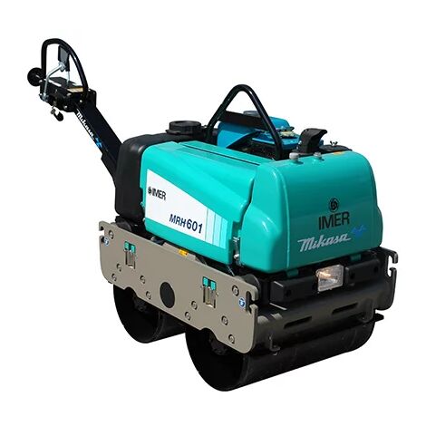 Imer – Rouleau vibrant diesel 12,1 CV – Moteur Kubota EA330 – Poids 551 kg pour compactage sols et asphalte – Vitesse 3 km/h