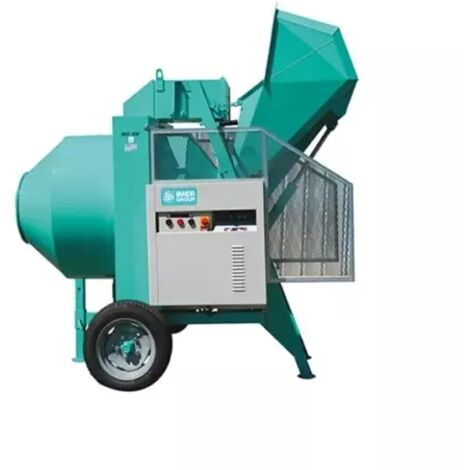 Imer – Bétonnière hydraulique 400 litres – Rendement 320 litres/h – Vitesse 30 tr/min – Moteur triphasé 3 kW – Système anti-chute