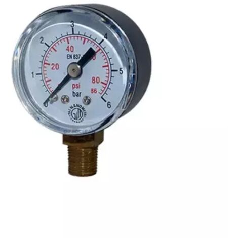 Manomètre sec diamètre 50mm 10 bar vertical NUAIR (1/3)