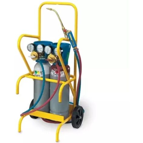 Poste à souder oxiflam air liquide équipé sur chariot