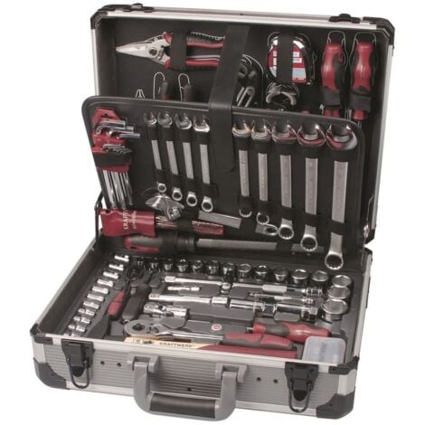 Malette d'outils en ABS 170 pièces 1/4-1/2, KRAFTWERK BASIC-LINE (B100)  202.100.100
