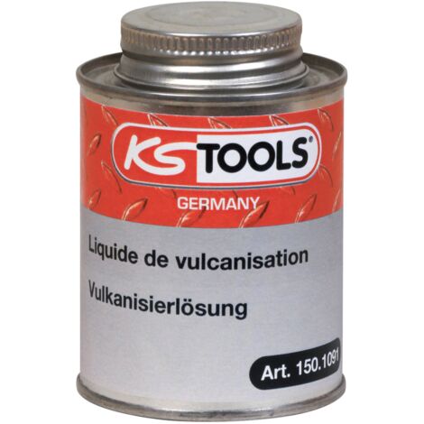 Kstools – Solution vulcanisante pour pneu – Colle avec solvant 250ml – Pinceau incorporé pour réparations durables – Accessoire compresseur