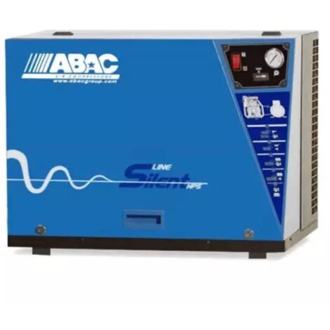 Abac – Compresseur à piston silencieux 5,5 CV – Débit 34,2 m³/h – Pression 11 bar – Alimentation 400V Tri – Pression sonore 67 dB(A)