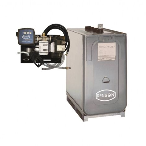 CUVE STOCKAGE FUEL GALVA 1500L STATION 230V 50L/M RENSON