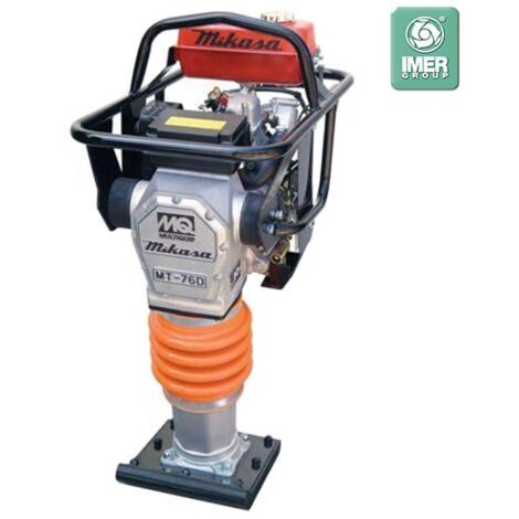 Imer – Pilonneuse vibrante diesel YANMAR 4,7 CV – Force de pression 15,7 kN – Poids 82 kg – Compactage tranchées canalisations