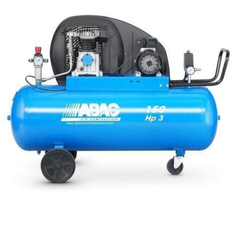 Compresseur d'air à piston réservoir de 200 litres moteur triphasé de 4 CV  ABAC