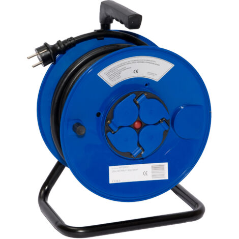 Enrouleur électrique 4 prises - 25m de câble HO7RNF 3G2,5 - Ceba - IBP25257
