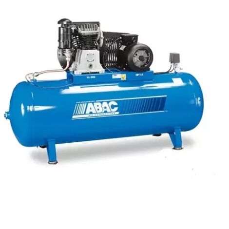 Abac – Compresseur d'air 500 litres triphasé 7,5 CV – Débit 54 m3/h – Pression 11 bar – Moteur à courroie pour usage professionnel