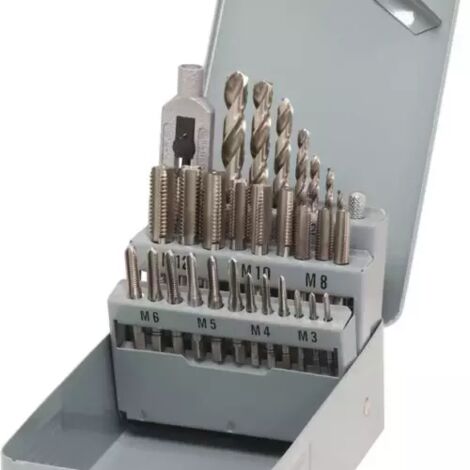 Coffret de Taraud et forêt métaux - coffret de 29 pcs (1/3)