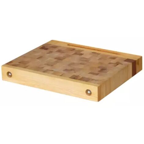 Outifrance – Billot de découpe en bois de bout 0,595m – Absorption des chocs – Finition huile de lin – Pour cuisine professionnelle