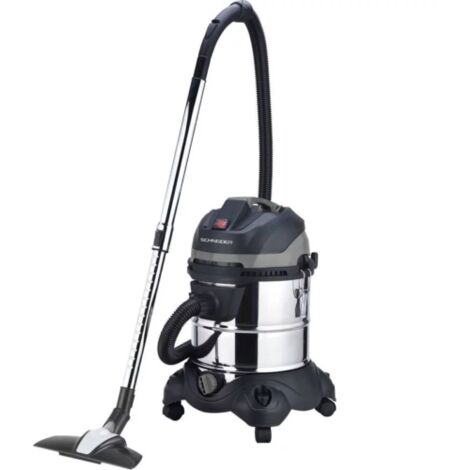 Schneider – Aspirateur professionnel eau et poussière 20L 230V 1200W – Cuve inox durable – Fonction souffleur et décolmatage – Dépression 22 kPa (1/3)