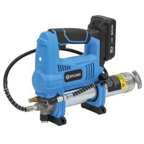 Pompe à graisse électrique sur batterie 18V 690 bar max en mallette STILKER - 56850
