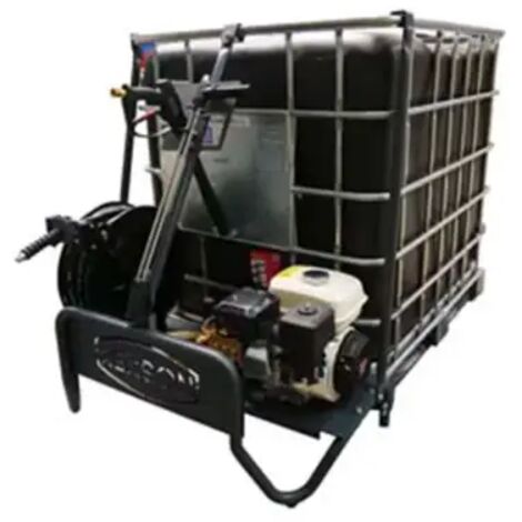 Renson – Nettoyeur haute pression thermique 160 bars – Débit 600 L/h – Moteur essence Honda GP200 – Châssis acier époxy – Enrouleur 20m