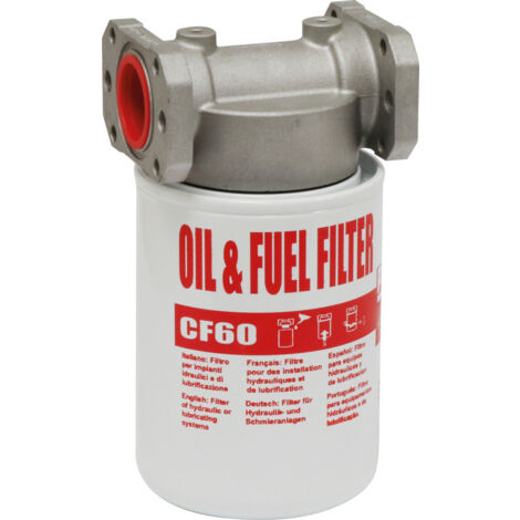 Filtre à gasoil 1' femelle 3/4' – Filtration 10 microns – Capacité 60 l/mn – Compatible systèmes de plomberie et irrigation – Piusi