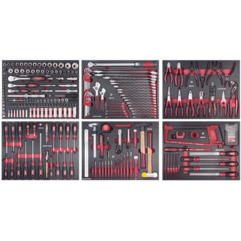 Kraftwerk – Coffret multi-outils 280 pièces – Outils en acier au carbone – Pour travaux intensifs – Compatible avec accessoires standards (1/2)