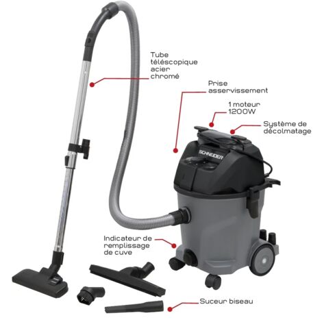 Aspirateur eau et poussière 20 litres 230V 1200W