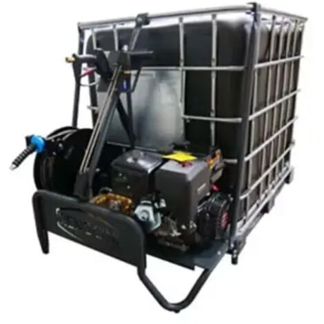 Renson – Nettoyeur haute pression thermique 250 bars – Débit 900 L/h – Moteur essence Loncin G420F – Châssis acier époxy résistant à la corrosion