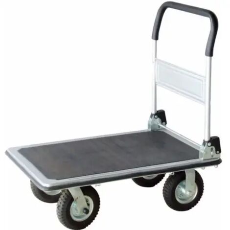 Drakkar Equipement – Chariot de manutention 4 roues gonflables – Charge maximale 300kg – Roues gonflables tout-terrain – Poids 22,6kg