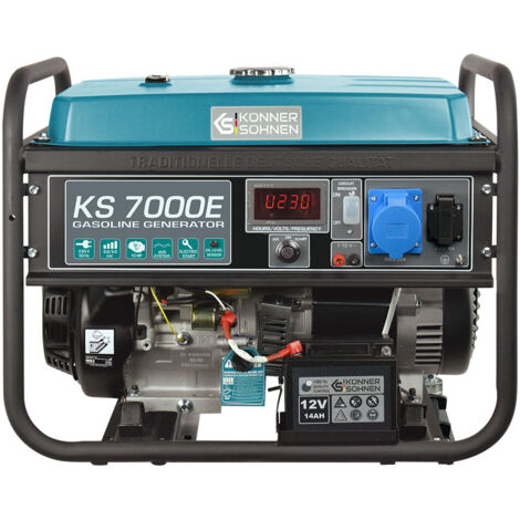 Könner & Söhnen – Groupe électrogène 5.5kW mono essence démarrage électrique – Autonomie 17h à 50% de charge – Niveau sonore 70 dB – Poids 76.2 kg (1/9)