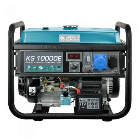 Könner & Söhnen – Groupe électrogène essence 8 kW monophasé – Démarrage électrique – Régulation AVR – Autonomie 15H – 71 dB à 7m – 85,5 kg (1/10)
