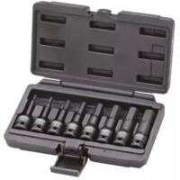 Kstools – Jeu de douilles mâles à chocs 8 pièces – Acier chrome molybdène extra-fin – Carré d'entraînement 1/2'' – Profil 6 pans